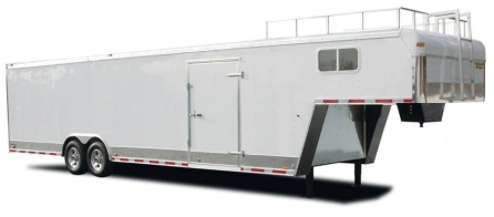Gooseneck Enclosed Cargo And Car Trailer