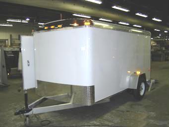 6X10 Single Axle Aluminum Enclosed Cargo Trailer