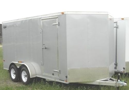 7X12 Aluminum V-Nose Enclosed Cargo Trailer