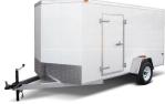 6X12 Single Axle Aluminum Enclosed Cargo Trailer