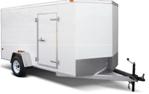 6X12 Single Axle Aluminum Enclosed Cargo Trailer