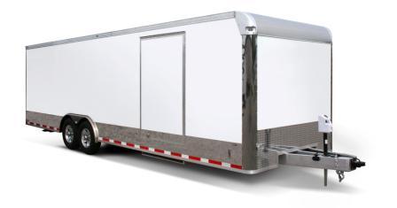 24 car hauler enclosed motorcycle cargo trailer NEW 26 