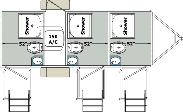 Century III Restroom Shower Combo Trailer