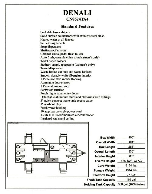 Restroom Trailer - Denali Series