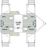 Century IV Series Restroom Trailer